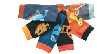 Women's Plus Size Crew Novelty Socks -Monster Print - 6-Pair Packs - Size 10-13