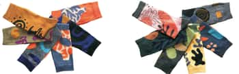 Women's Plus Size Crew Novelty Socks - Camo & Leaf Print - 6-Pair Packs - Size 10-13