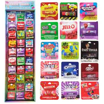 Lip Balm 15 Assorted Candy Flavors 150ct Power Panel