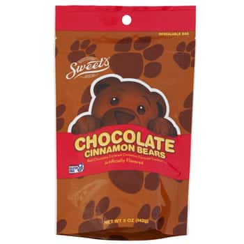 Sweet's Chocolate Cinnamon Bears 5 Oz Peg Bag