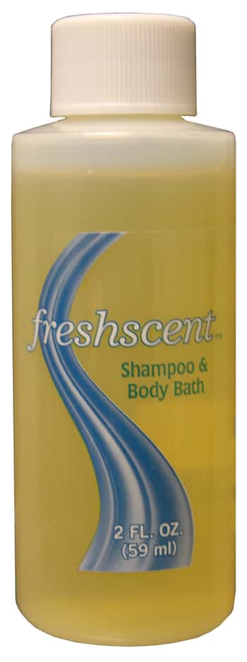 Freshscent 2 oz. Shampoo & Body Wash (Clear Bottle)