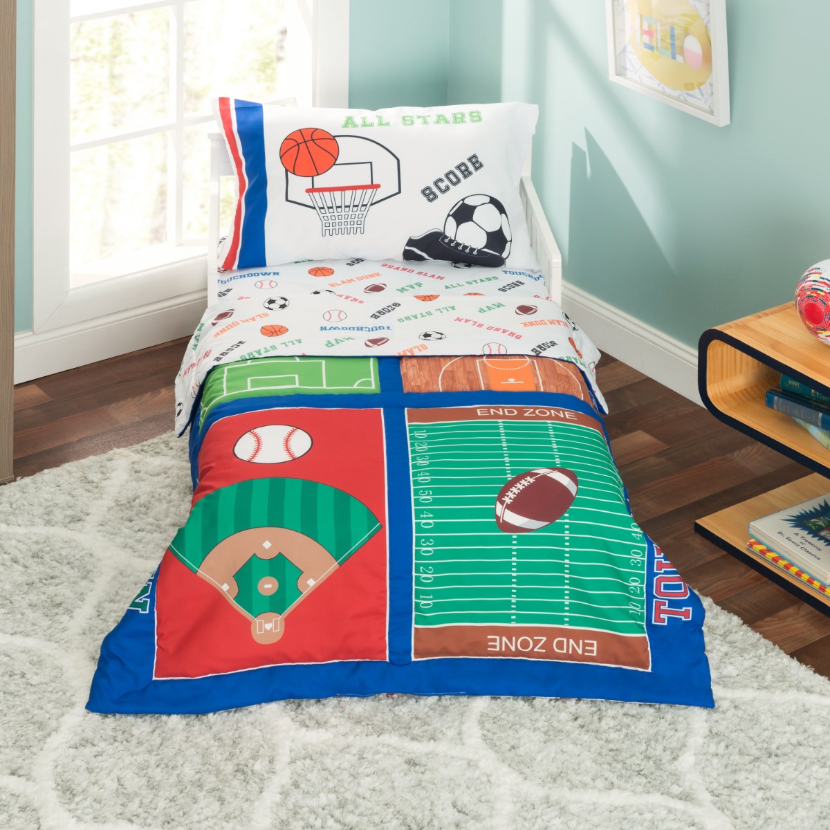 Varsity Sports 4-Piece Toddler Bedding Set