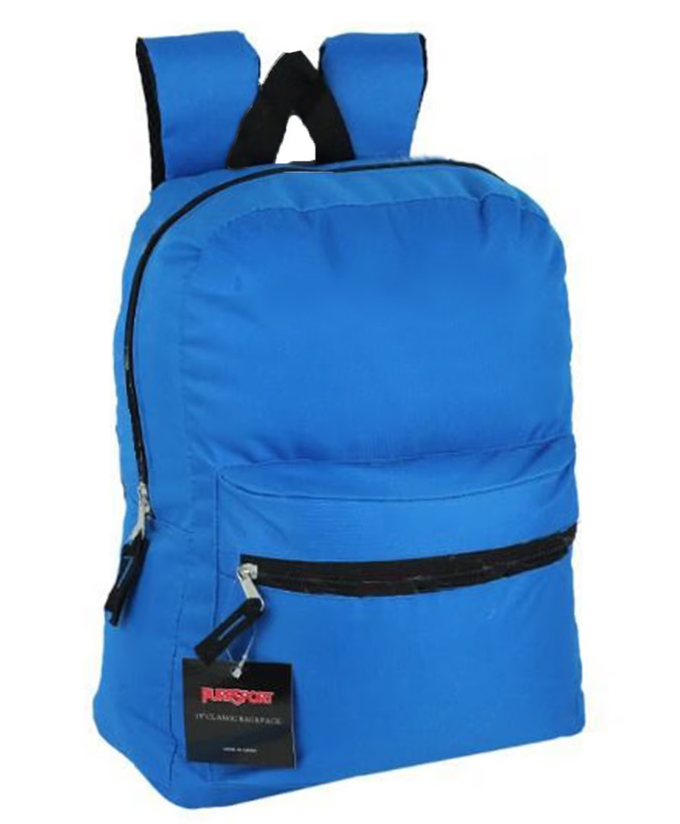 ''17'''' Classic Blue Backpacks - Black/NO Label''