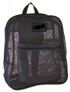 ''17'''' Mesh BACKPACKS w/ Cargo Pockets - Black''