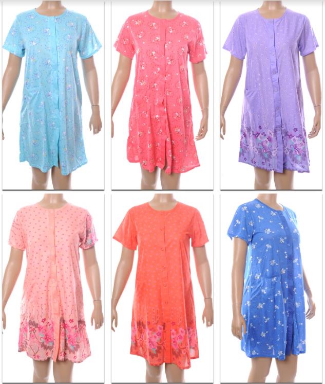 Women's Button Up Short Sleeve Nightgowns - Regular & Plus Sizes (Medium-3XL)