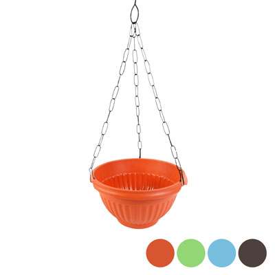 Planter Daizy Hanging 10in Wide METAL Chain 4 Colors #550-10