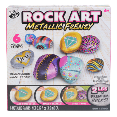 Craft Kit Rock Art Metallic Frenzy Anker Art *17.00*