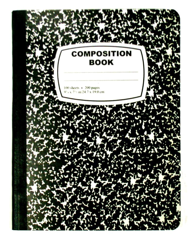 100-SHEET Composition Marbled Notebooks