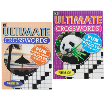 Crossword PUZZLE Book Ultimate2 Asst In Pdq #312made In Usa Ppd $4.95