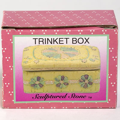 TRINKET BOX Sculptured Stonecolor BOX