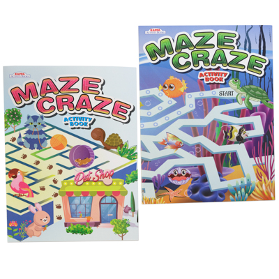 Activity BOOK Maze Craze 2asstin Pdq Ppd $3.95