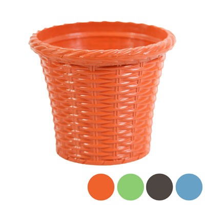 PLANTER Shining Pot 6in Across 5.5in Hi 4 Colors #515-06