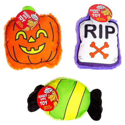 Dog Toy Halloween PLUSH 3 Assthang Tag In Pdq#p32589