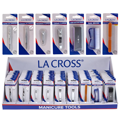 NAIL Implements La Cross 7 Asst. 84pc Pdq Display