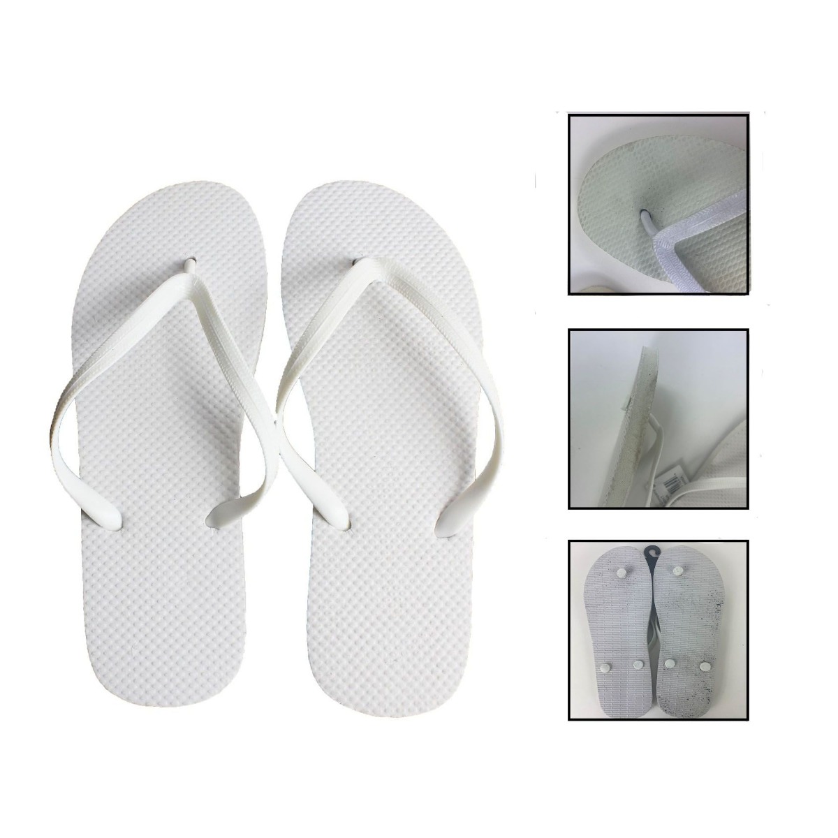 Women's White WEDDING Flip Flop Closeout Assortment