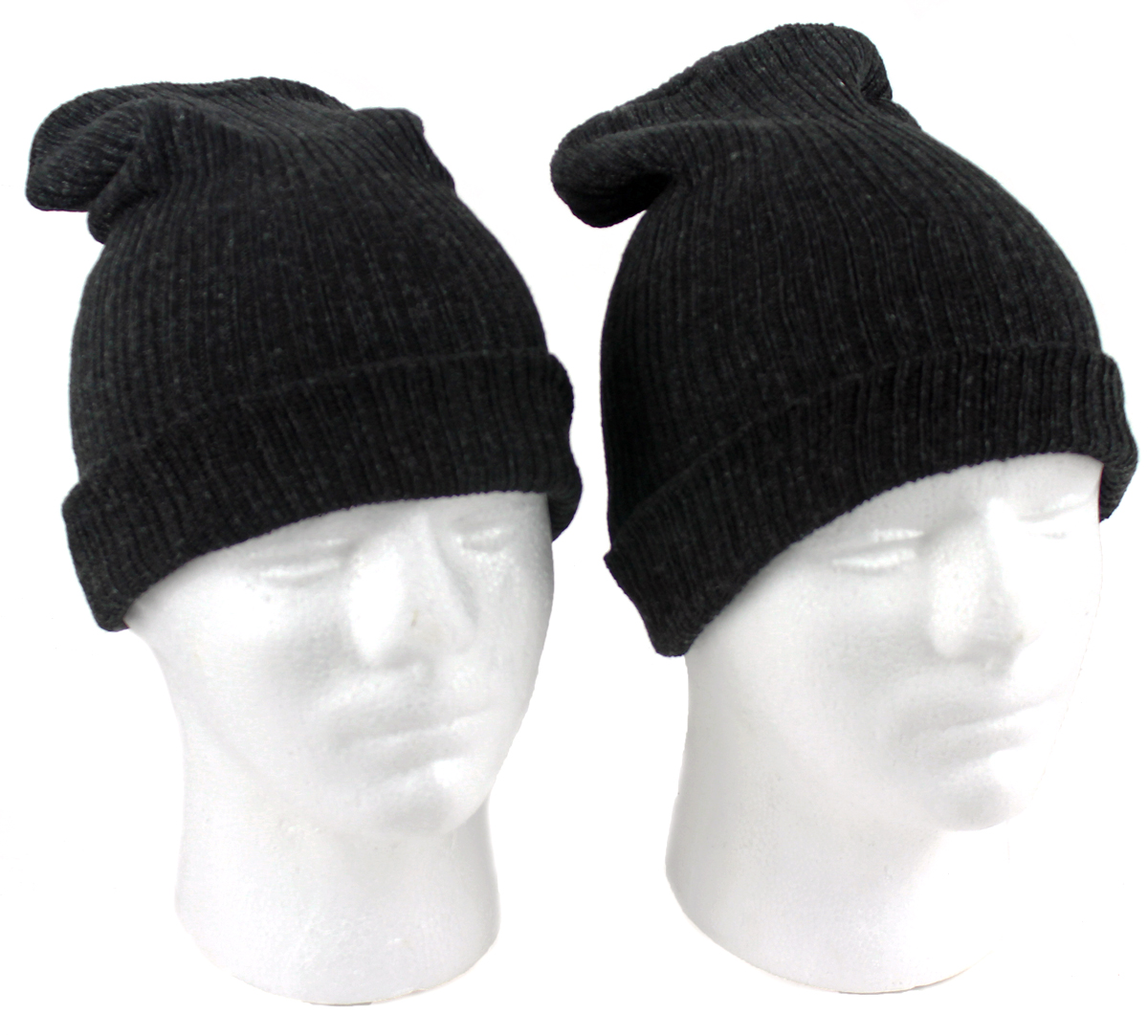 Adult Merino Wool Blend Winter HATS - Black