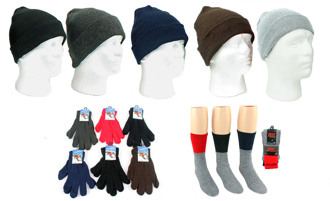 24 Sets Winter 2 Piece Hat And Scarf Set - Winter Sets Scarves