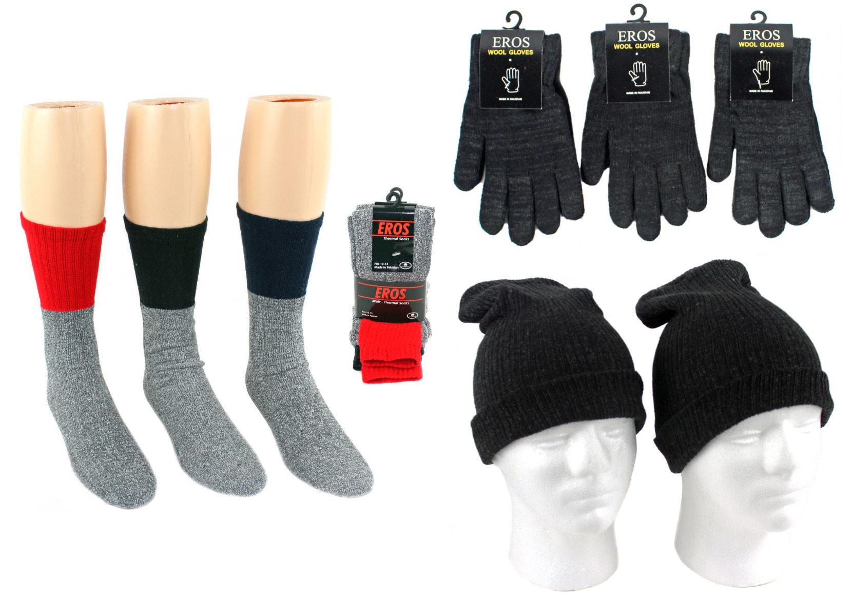 ''Adult Merino Wool Combo - Hats, Gloves, and SOCKS''