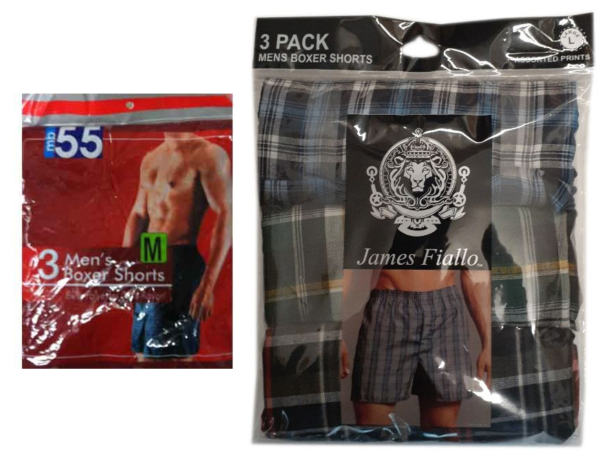 Men's BOXER SHORTS - 3-Packs