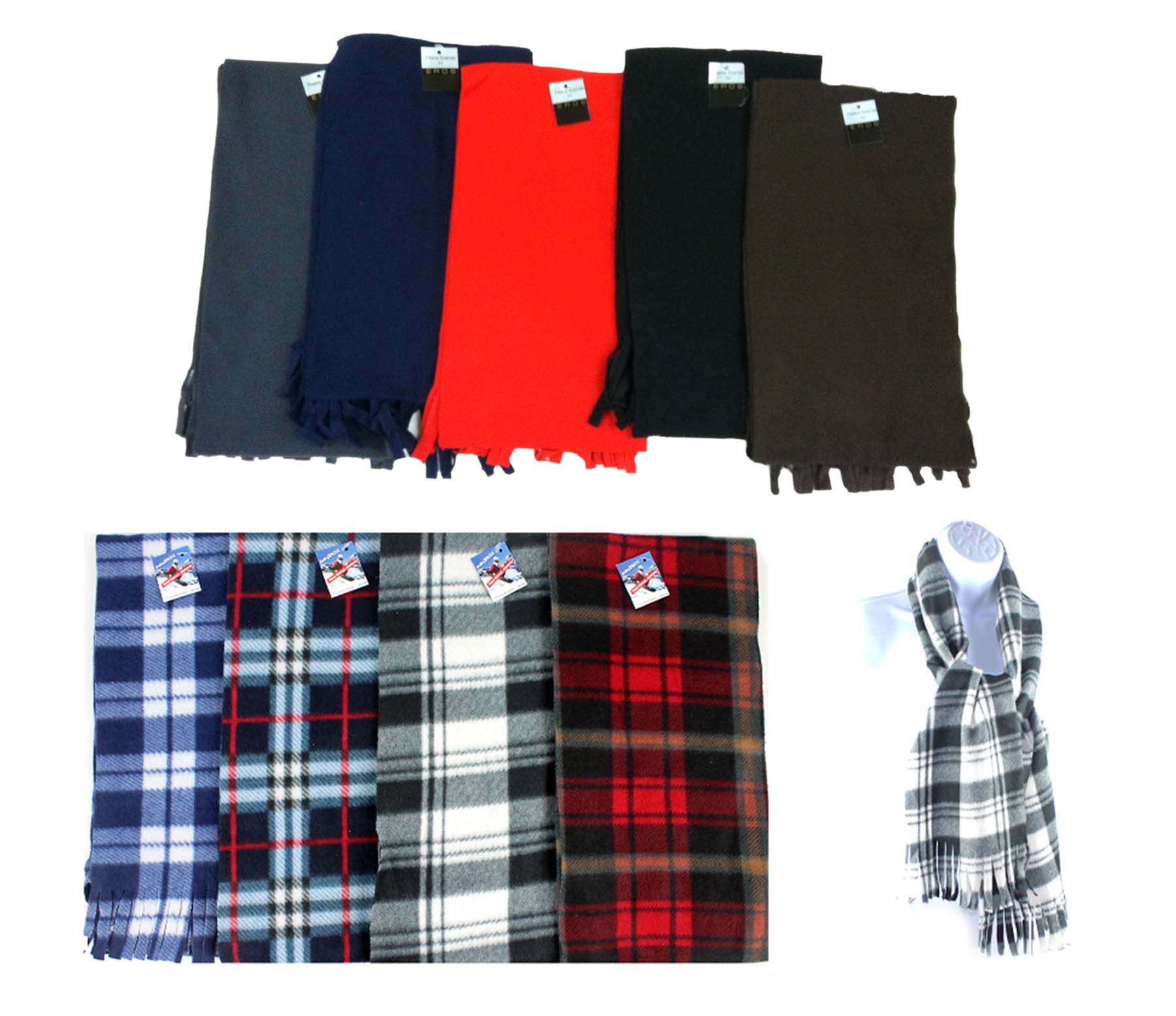 Adult Fleece SCARVES Combo Pack