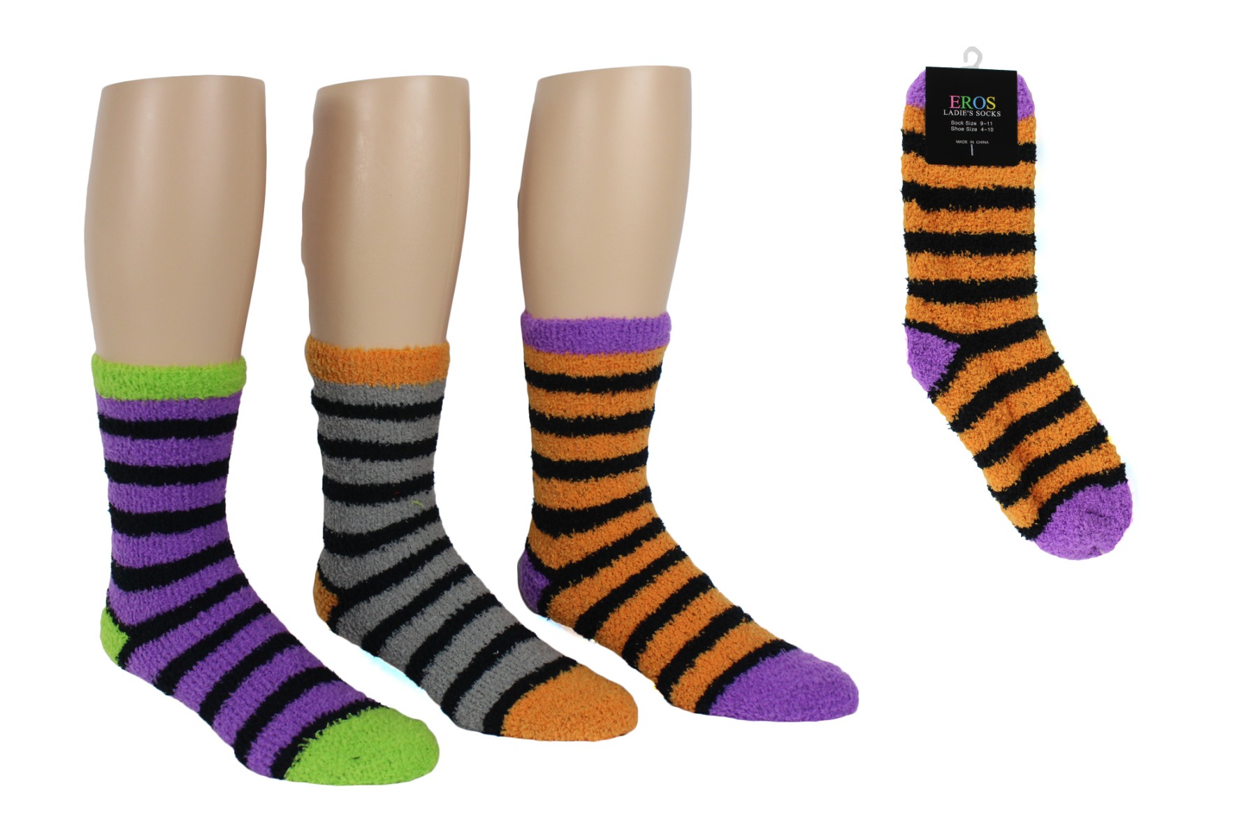 Fuzzy Halloween SOCKS - Size 9-11