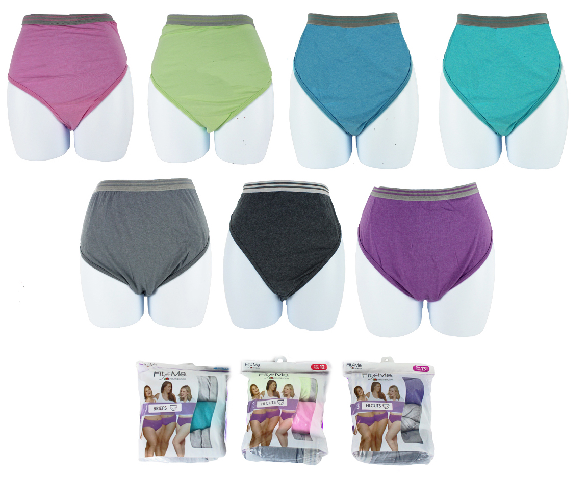 Women's Fruit of the Loom Plus Size UNDERWEAR - 3-Packs