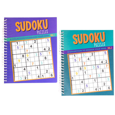 Puzzle BOOK Soduko Spiral80 Pg 2 Asstd Counter Display