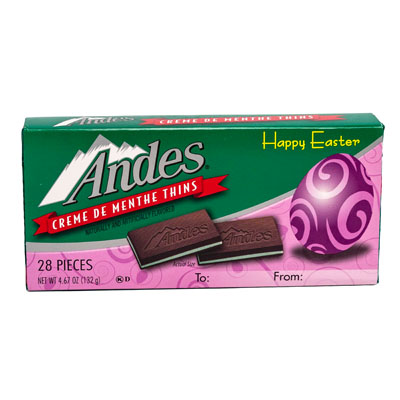 Easter CANDY Andes Thin Mints 4.67 Oz Floor Display