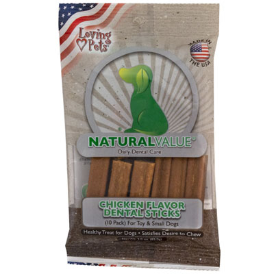 Dog Treats Chicken Flavordental STICKS 10pk 3.0 Ozmade In Usa