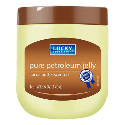 Petroleum Jelly 6oz JAR Cocoa Butter Lucky