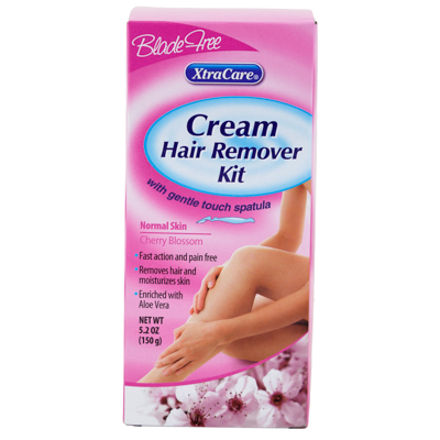 Hair Remover Kit 5.2oz Cream Cherry Blossom Blade Freextra CARE