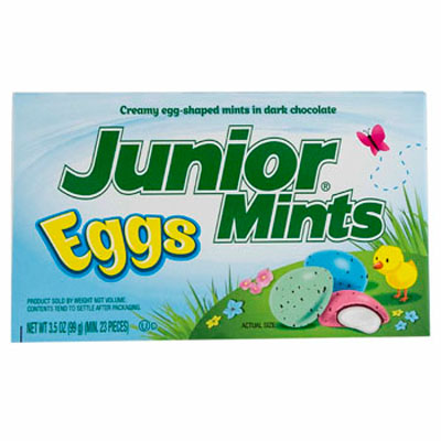 Easter CANDY Junior Mint Egg Shipper 3.5 Oz Box