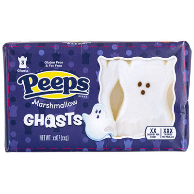 Peeps Marshmallow Ghosts 3 Ct 1.5 Oz Coounter Display