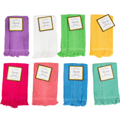 Finger Tip TOWEL 11x188 Assorted Colors - See N2