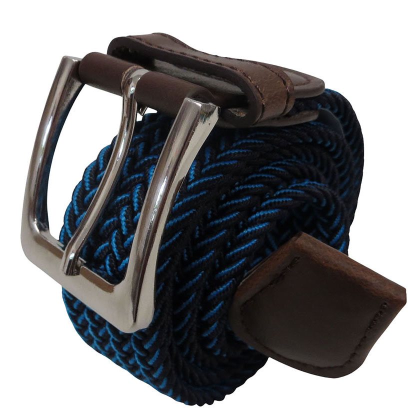 Unisex Elastic Stretch Braided BELTs - Multi-Blue