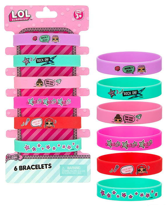 L.O.L. Surprise! Printed WristbAnd BrAcelets - 6-PAck