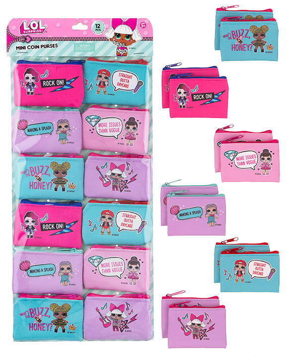 L.O.L. Surprise! Printed Mini Coin Purses - 12-PAck