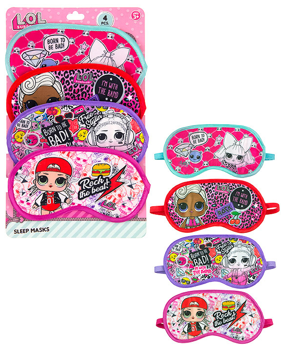 L.O.L. Surprise! Printed Sleep MAsks - 4-PAck