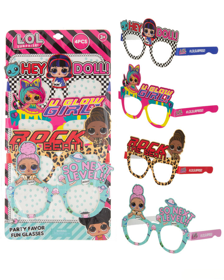 L.O.L. Surprise! Fun PArty FAvor GlAsses - 4-PAck