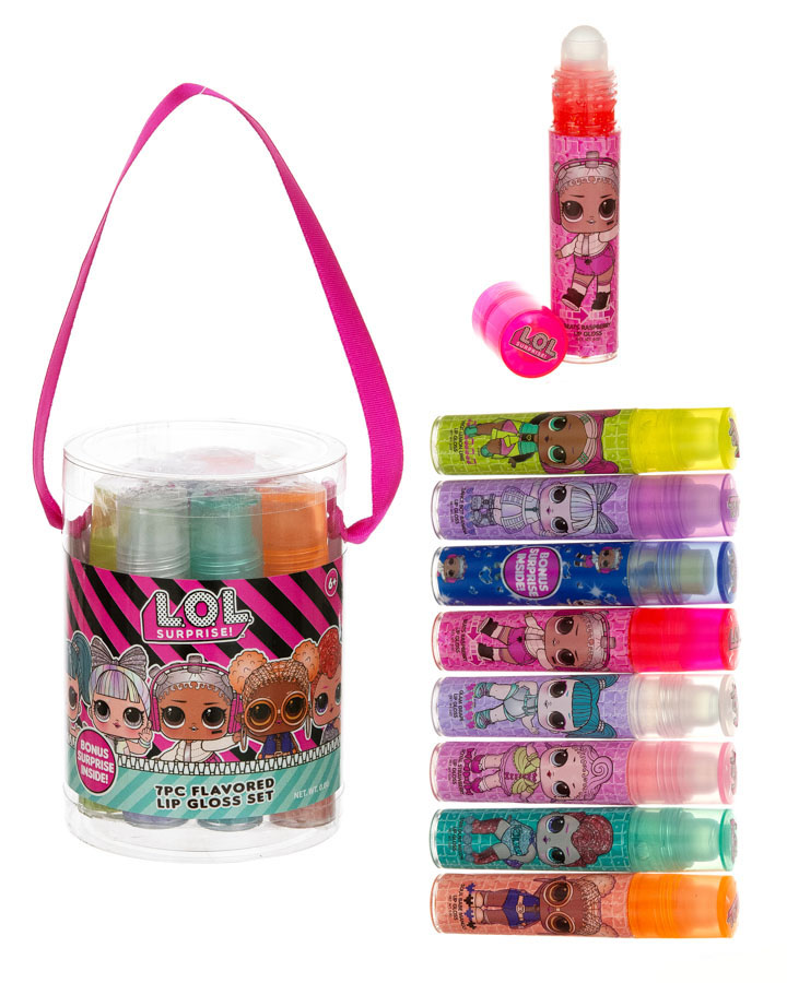 L.O.L. Surprise! Flavored LIP GLOSS Sets - 7-Pack