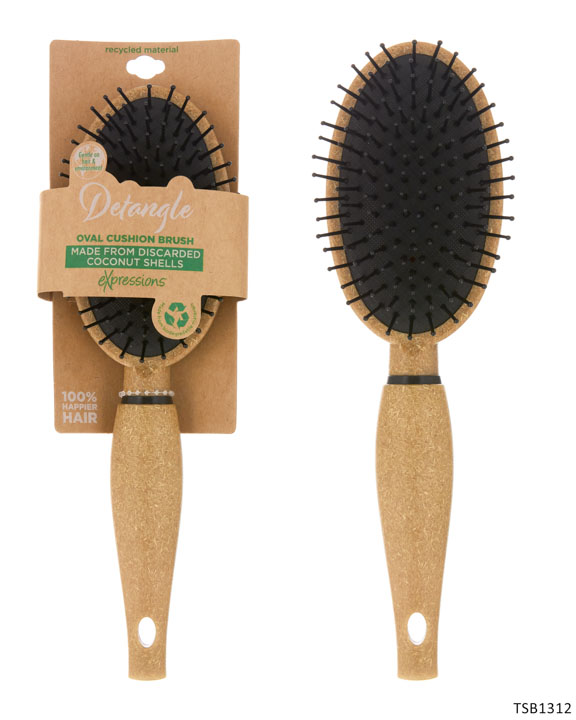 Eco-Friendly Oval Cushion HAIR Brush