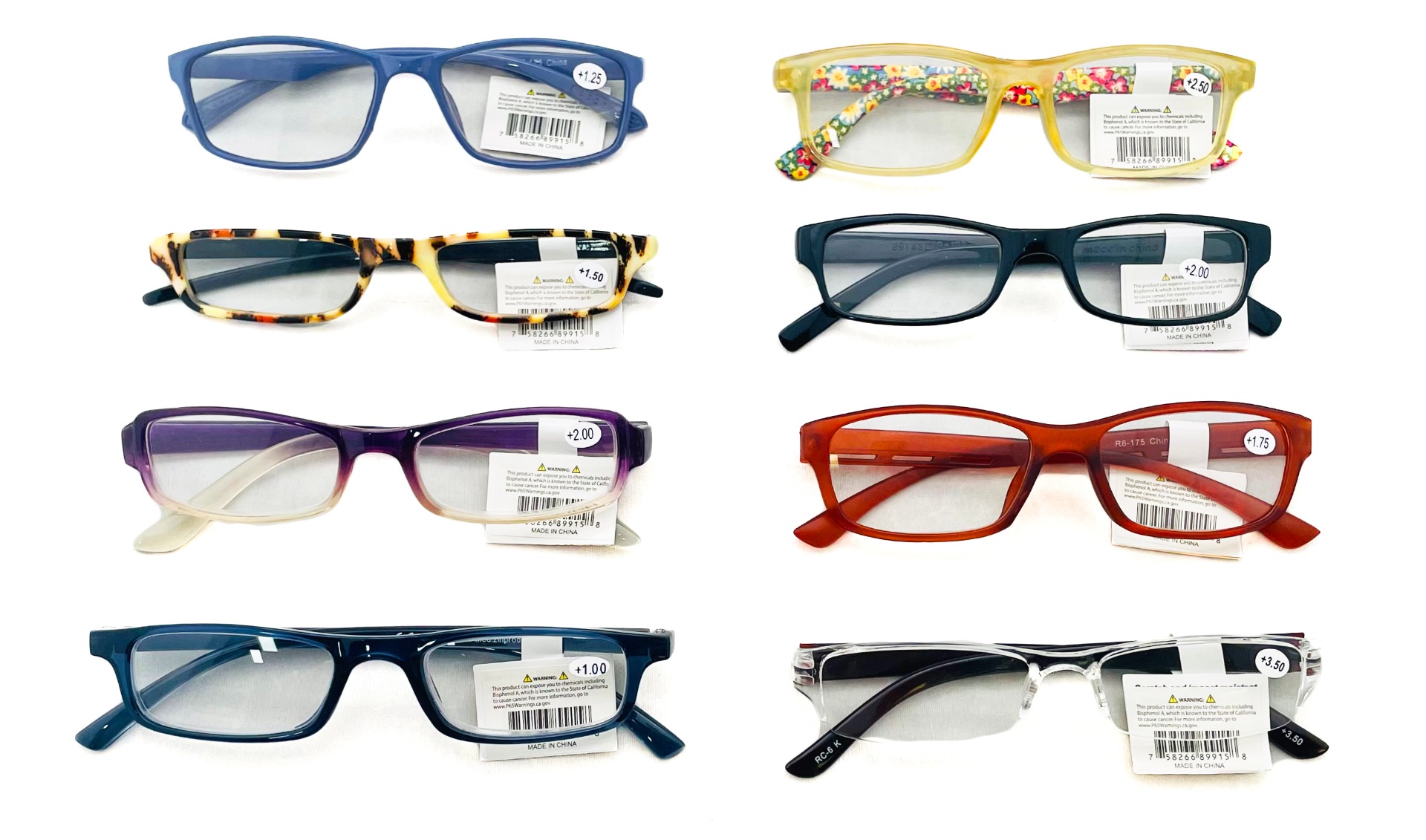 READING GLASSES - Assorted Strengths & Styles