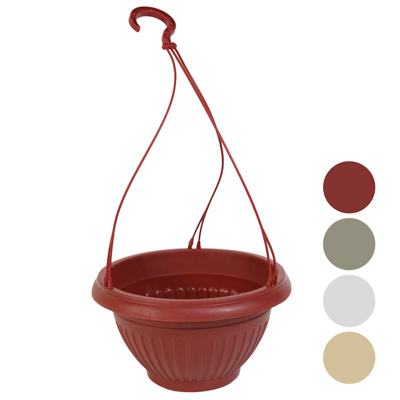 ''PLANTER Hanging 10.25''''d X 6''''h 4 Colors''