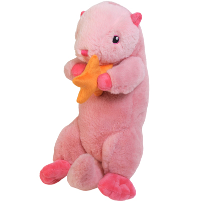 Plush 13in  Floating Sea Otter Alaea Pink  *12.00*