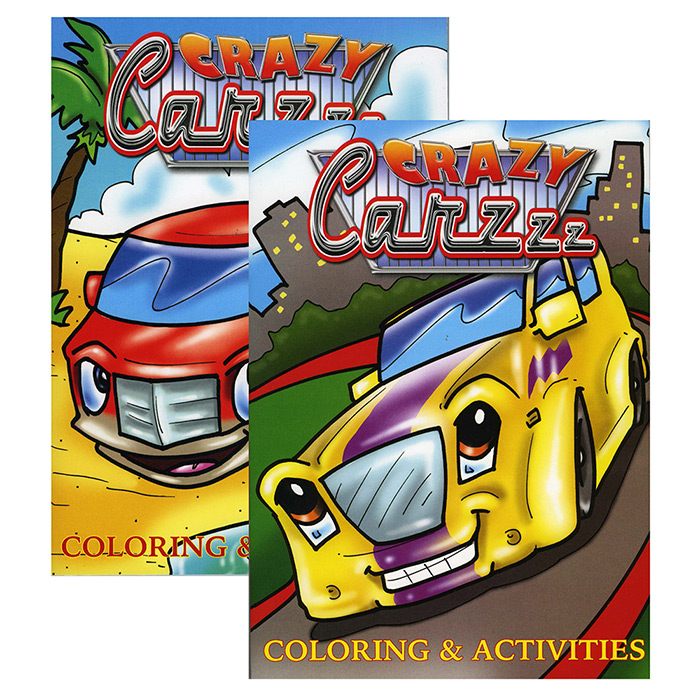 Jumbo Crazy Carzzz ColorINg & Activity Books