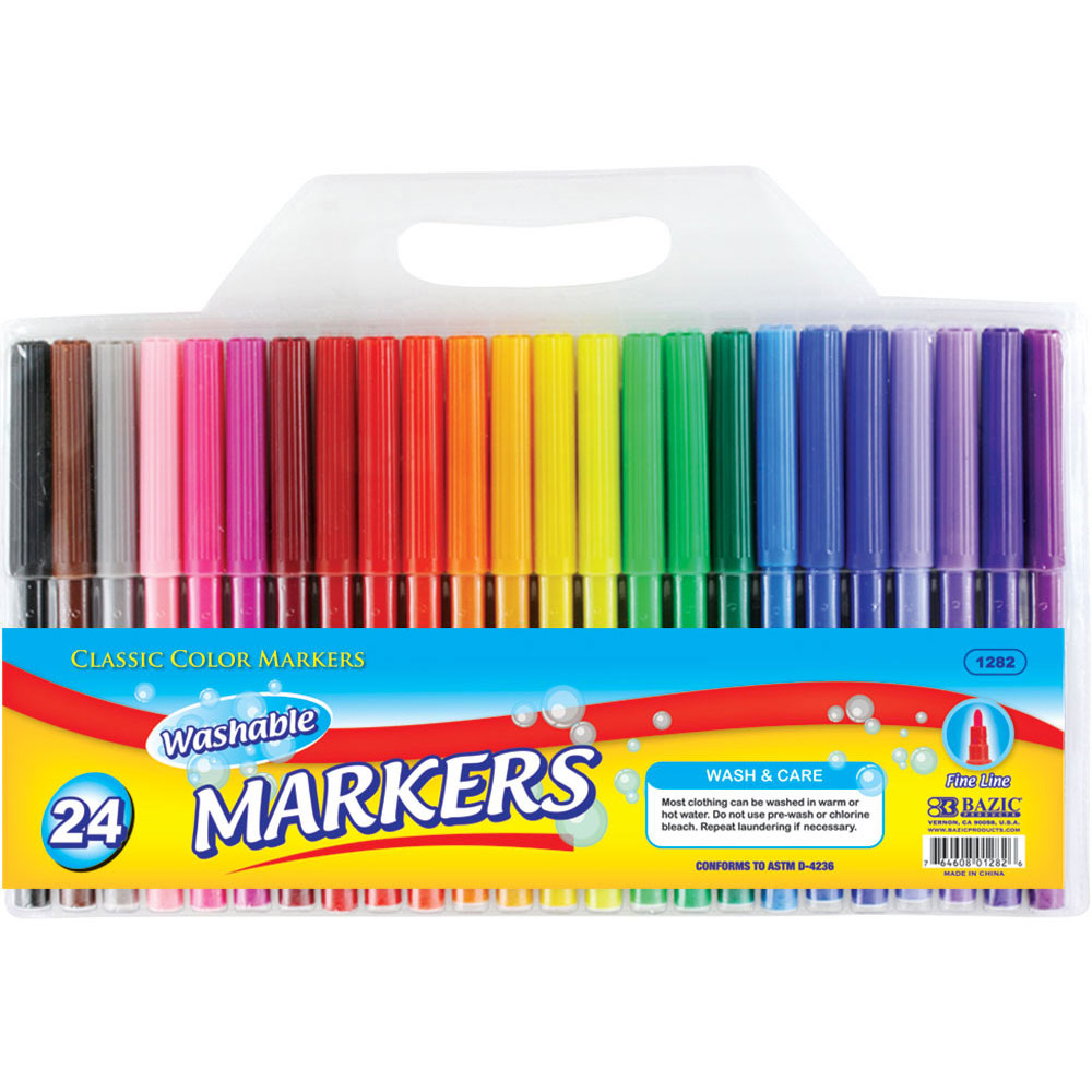 24 Fine Line Washable Watercolor Markers