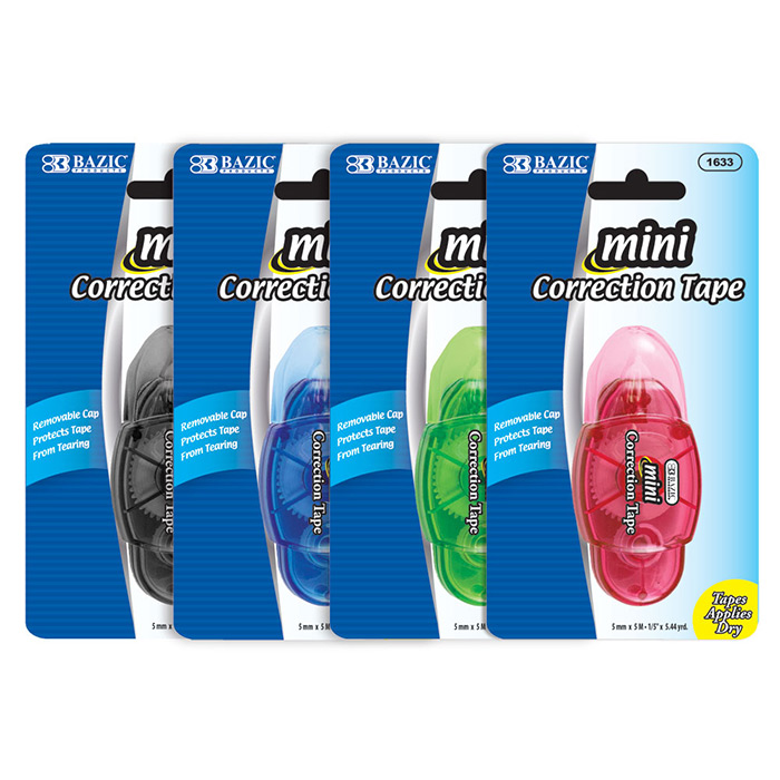 ''5 Mm X 196'''' Mini Correction Tape With Protective CAP''