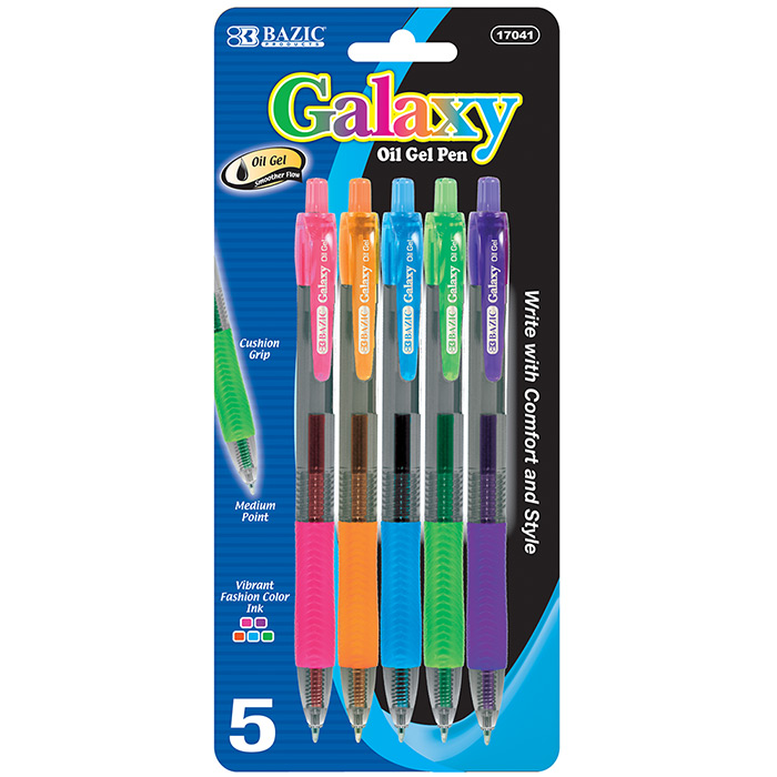 5 Color Galaxy Oil-Gel Ink Retractable PEN