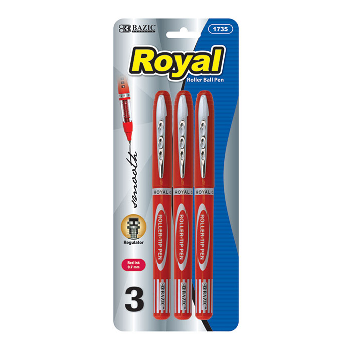 Royal Red Rollerball PEN (3/Pack)