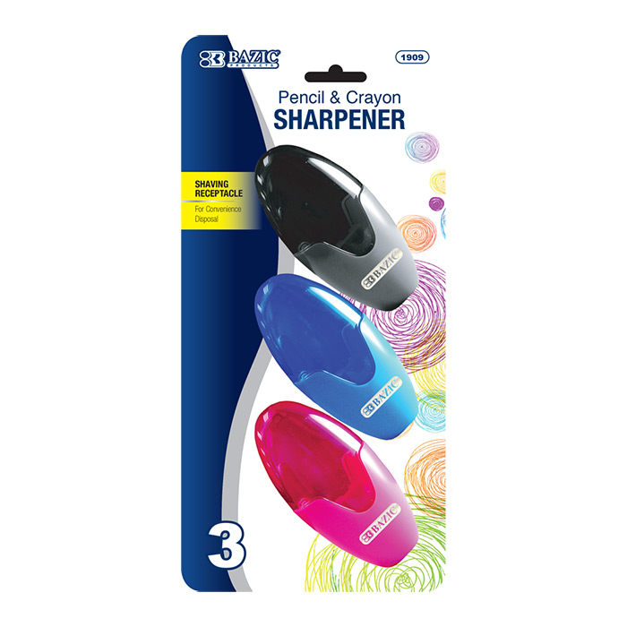 Xtreme Oval SharPENer w/ Receptacle (3/Pack)